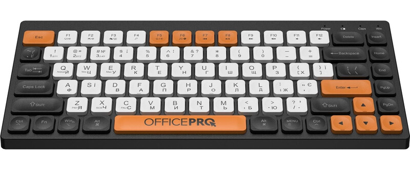Клавіатура бездротова OfficePro SK955B Bluetooth Black