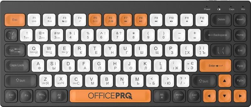 Клавіатура бездротова OfficePro SK955B Bluetooth Black