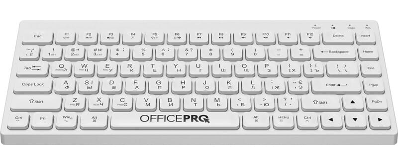 Клавиатура беспроводная OfficePro SK955W Bluetooth White