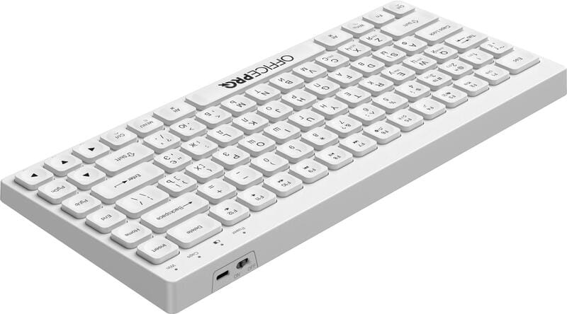 Клавиатура беспроводная OfficePro SK955W Bluetooth White