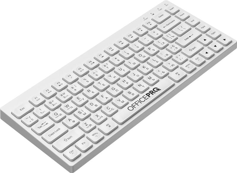 Клавиатура беспроводная OfficePro SK955W Bluetooth White