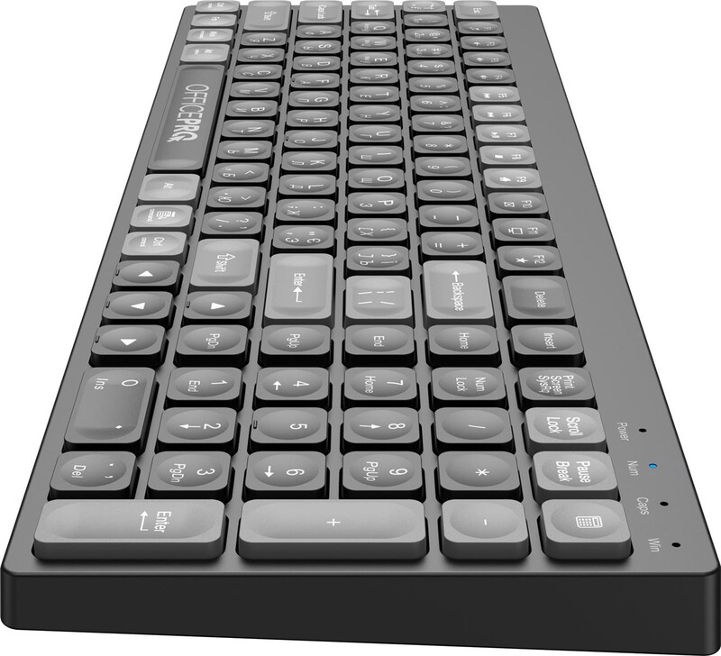 Клавіатура бездротова OfficePro SK985B Bluetooth Black