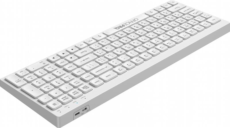 Клавіатура бездротова OfficePro SK985W Bluetooth White