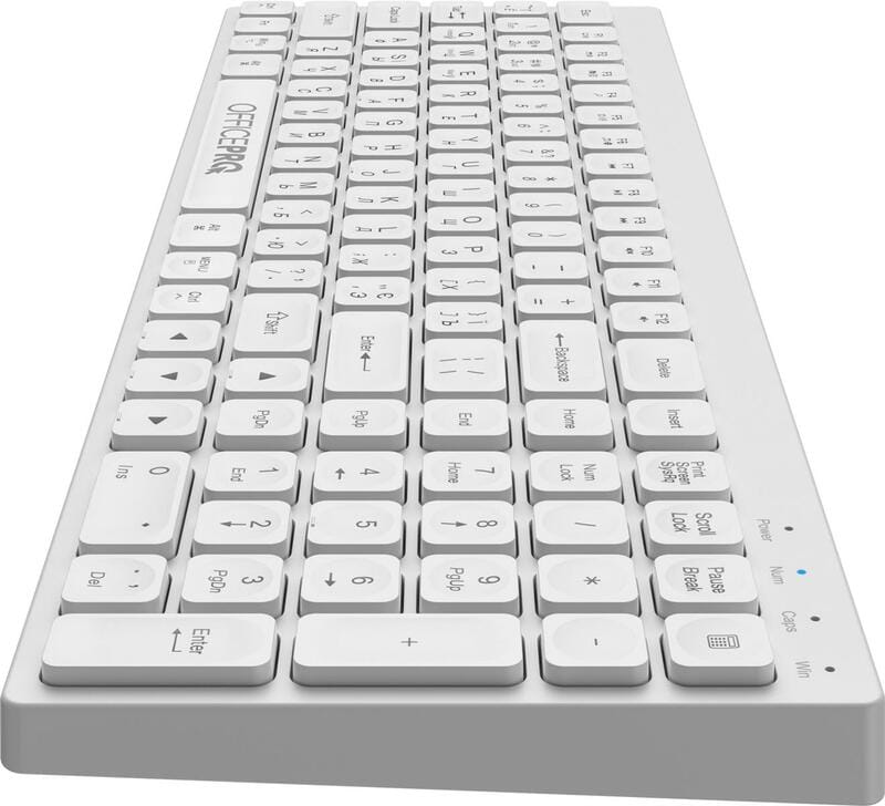 Клавіатура бездротова OfficePro SK985W Bluetooth White