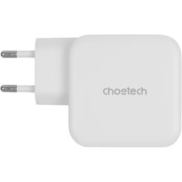 Купить Сетевое зарядное устройство Choetech GaN USB Type-C, USB Type-A 65W PD 3.0 QC 3.0 White (PD8002) Сетевое зарядное устройство Choetech GaN USB Type-C, USB Type-A 65W PD 3.0 QC 3.0 White (PD8002)