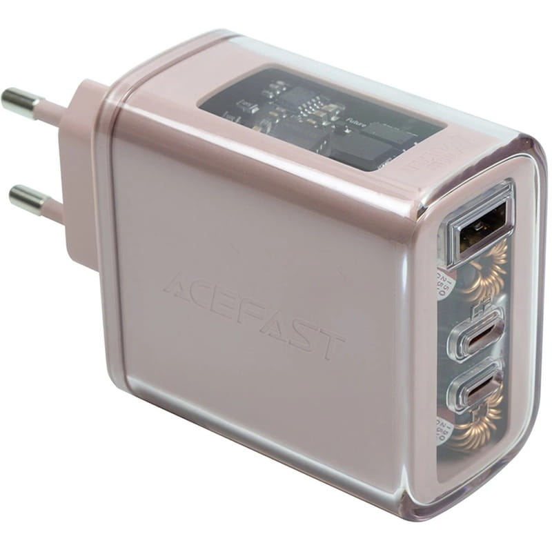Мережевий зарядний пристрій Acefast GaN 2хUSB Type-C, USB Type-A 65W PD 3.0 QC 4.0 (A45)