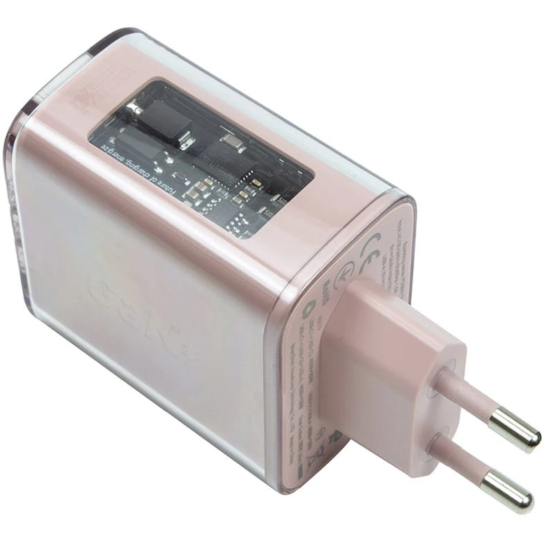 Мережевий зарядний пристрій Acefast GaN 2хUSB Type-C, USB Type-A 65W PD 3.0 QC 4.0 (A45)