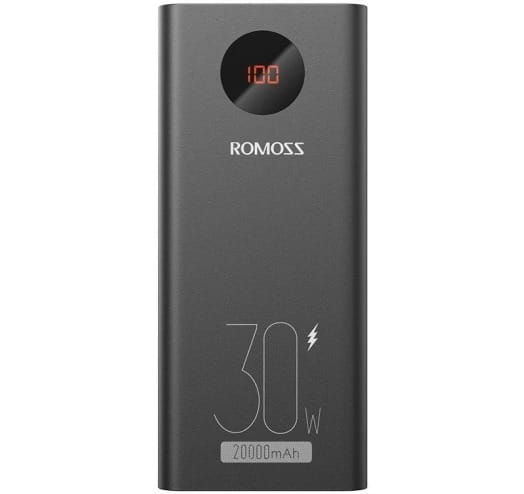 Универсальная мобильная батарея Romoss PEA20 20000mAh Black (PEA20-192-2111H)