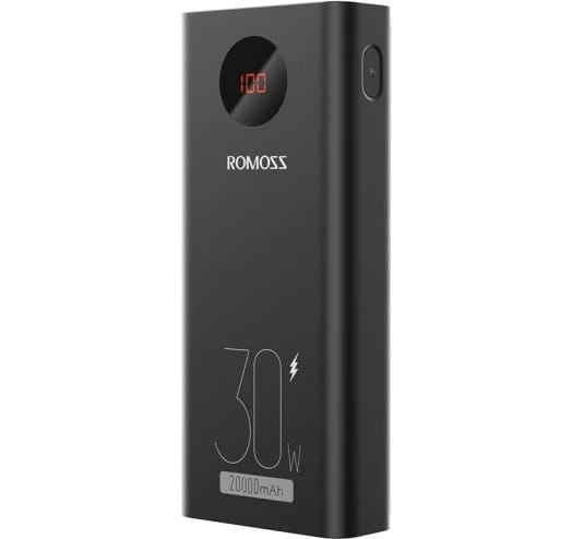 Универсальная мобильная батарея Romoss PEA20 20000mAh Black (PEA20-192-2111H)