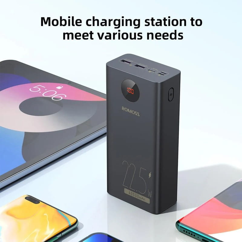 Универсальная мобильная батарея Romoss PEA40PF 40000mAh Black (PEA40-152-2133H)