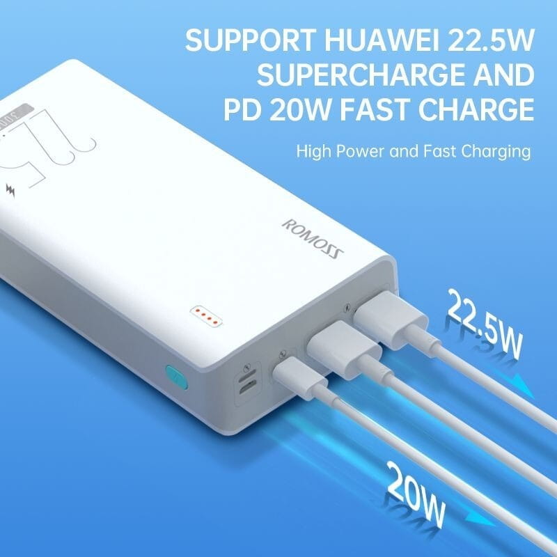 Універсальна мобільна батарея Romoss Sense8F 30000mAh White (PHP30-711-1133H)