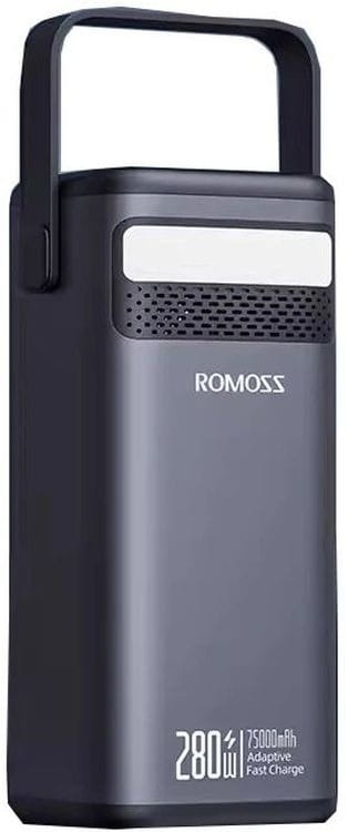 Универсальная мобильная батарея Romoss PMT75 75000mAh Black (PMT75-1E2-2133H)