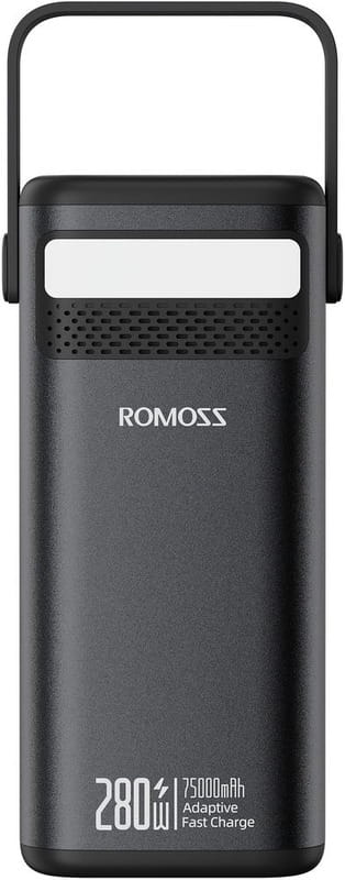 Універсальна мобільна батарея Romoss PMT75 75000mAh Black (PMT75-1E2-2133H)