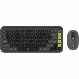 Комплект (клавиатура, мышь) беспроводной Logitech Pop Icon Combo Graphite (920-013156)