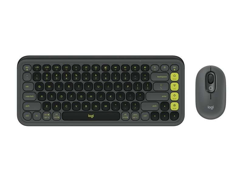 Комплект (клавиатура, мышь) беспроводной Logitech Pop Icon Combo Graphite (920-013156)