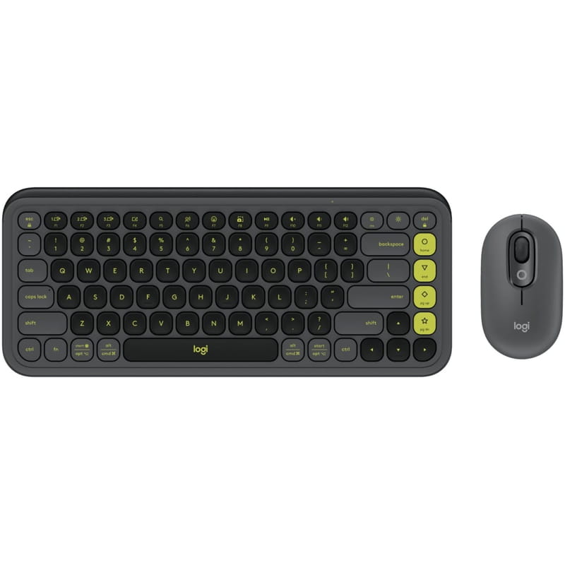 Комплект (клавіатура, миша) бездротовий Logitech Pop Icon Combo Graphite (920-013156)