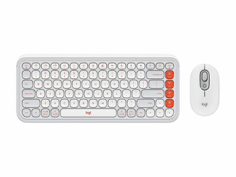 Комплект (клавиатура, мышь) беспроводной Logitech Pop Icon Combo Off White (920-013141)