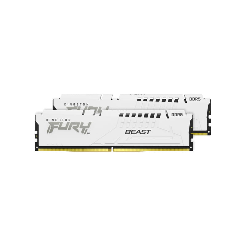 Модуль памяти DDR5 2x32GB/5200 Kingston Fury Beast White (KF552C40BWK2-64)