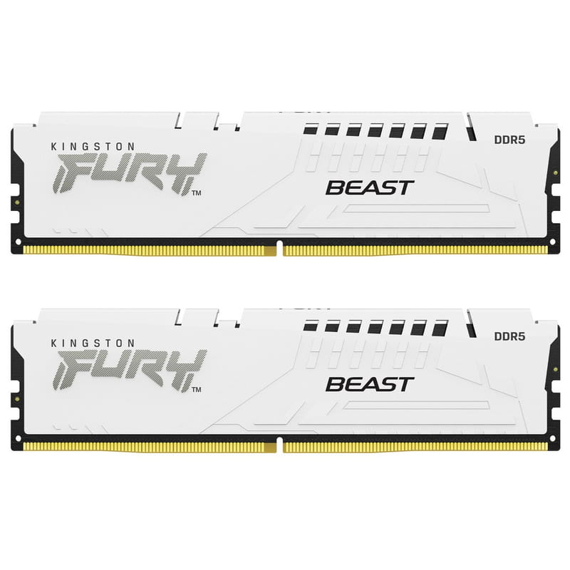 Модуль памяти DDR5 2x32GB/5200 Kingston Fury Beast White (KF552C40BWK2-64)