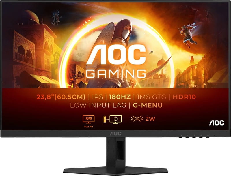 Монiтор AOC 23.8" 24G4XE IPS Black 180Hz