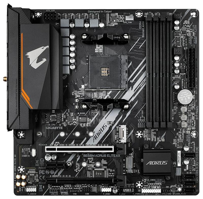 Материнская плата Gigabyte B550M Aorus Elite AX Socket AM4