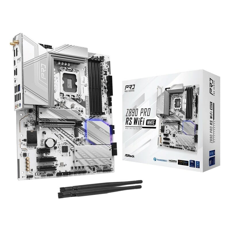 Материнская плата ASRock Z890 Pro RS WiFi White Socket 1851