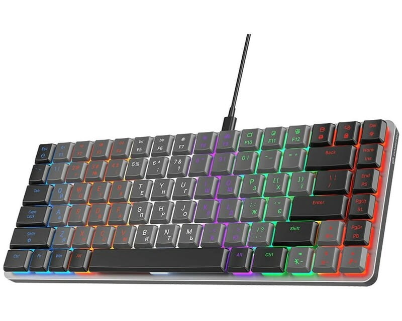 Клавіатура GamePro MK140R Red Swich Low Profile Dark Gray