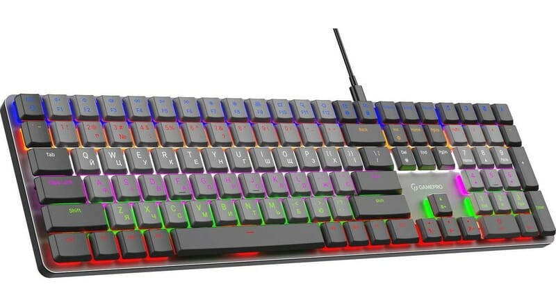 Клавиатура GamePro MK145R Red Swich Low Profile Dark Gray