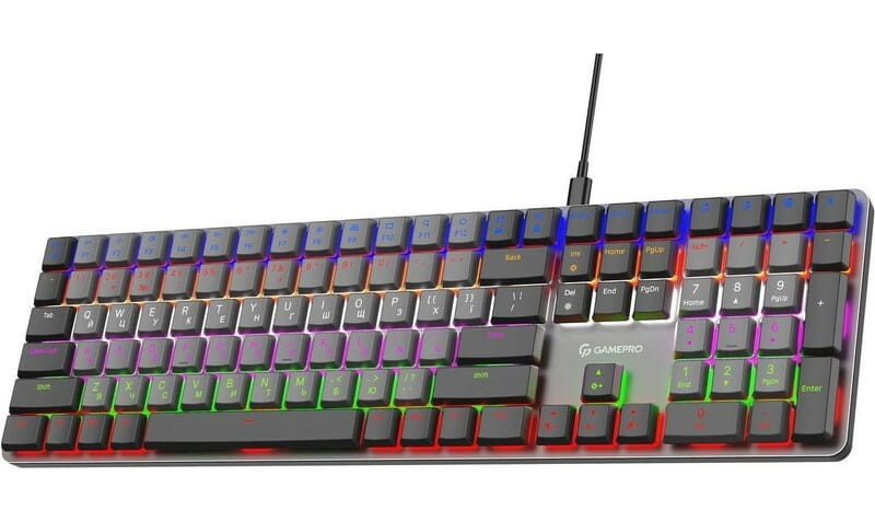Клавиатура GamePro MK145R Red Swich Low Profile Dark Gray