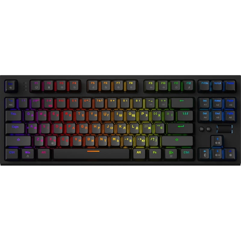 Клавіатура GamePro MK180B Red з Hot-Swap RGB Black