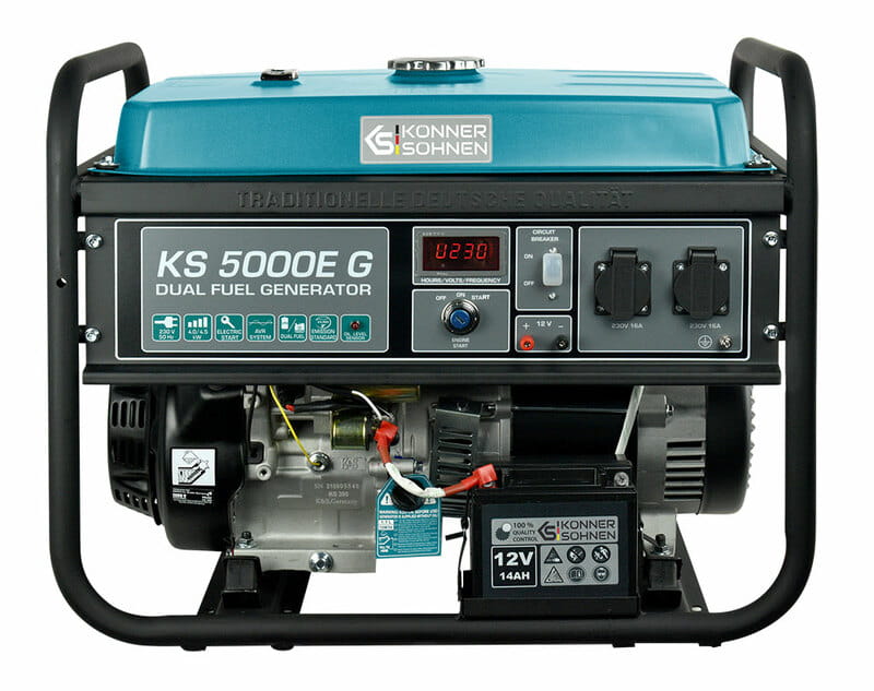 Генератор газобензиновый Konner&Sohnen KS 5000E G