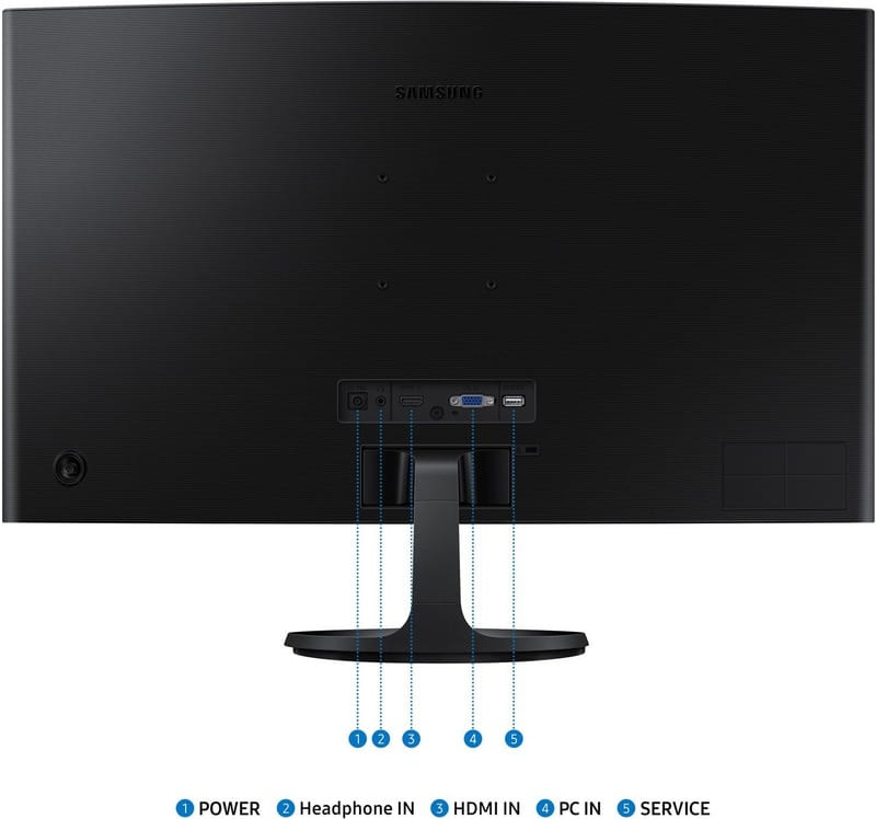 Монитор Samsung 27" Essential S3 LS27D360 (LS27D360GAIXCI) VA Black Curved 100Hz