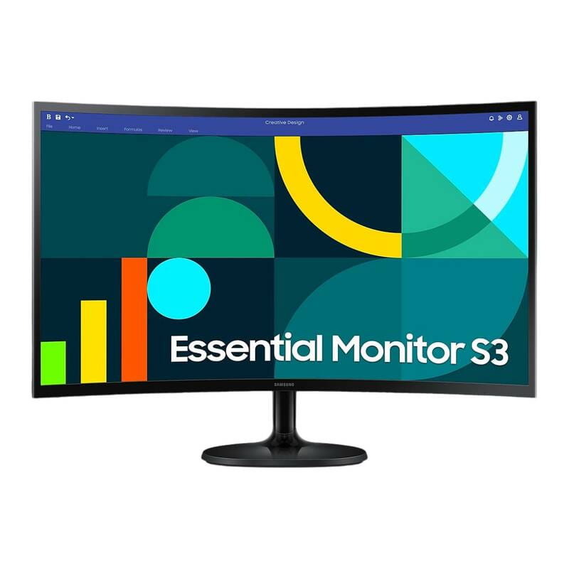 Монитор Samsung 27" Essential S3 LS27D360 (LS27D360GAIXCI) VA Black Curved 100Hz