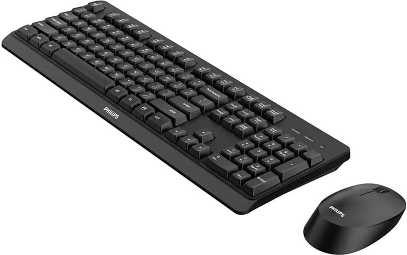 Комплект (клавіатура, миша) бездротовий Philips 6307 Black (SPT6307BL/00)