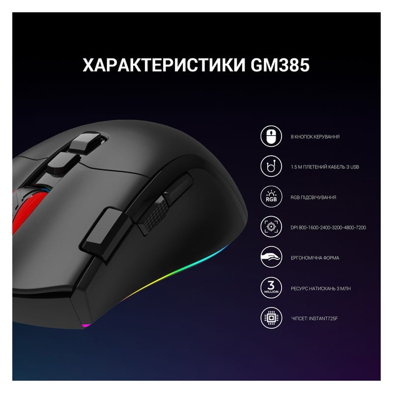 Мышь GamePro GM385 Black