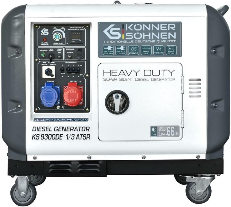 Генератор дизельний Konner&Sohnen KS 9300DE-1/3 ATSR