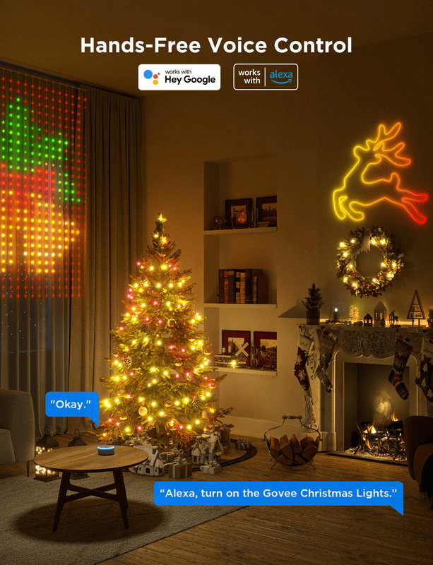 Гірлянда Smart LED Govee H70C2 Christmas Light 10м (H70C13D1)