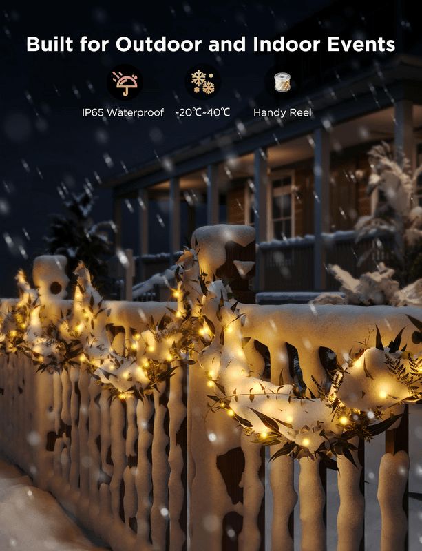 Гирлянда Smart LED Govee H70C2 Christmas Light 10м (H70C13D1)