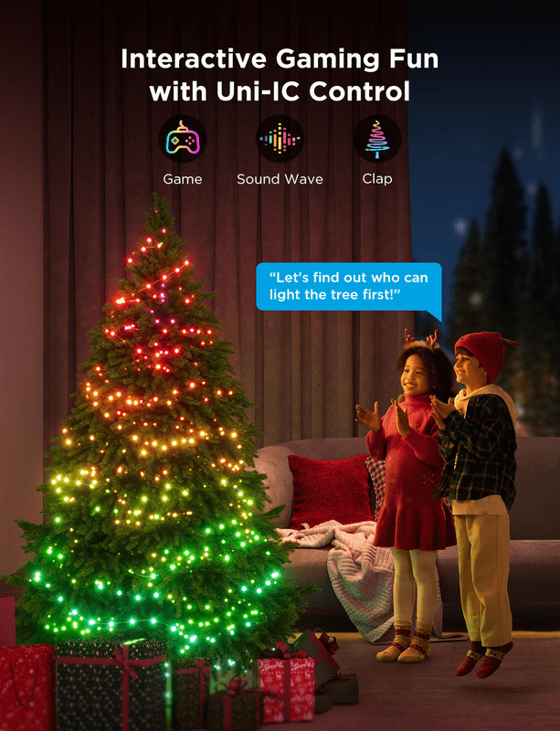 Гирлянда Smart LED Govee H70C2 Christmas Light 10м (H70C13D1)