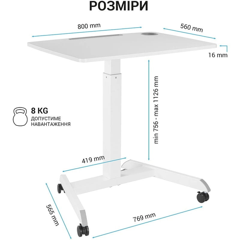 Комп`ютерний стіл Officepro ODM380W
