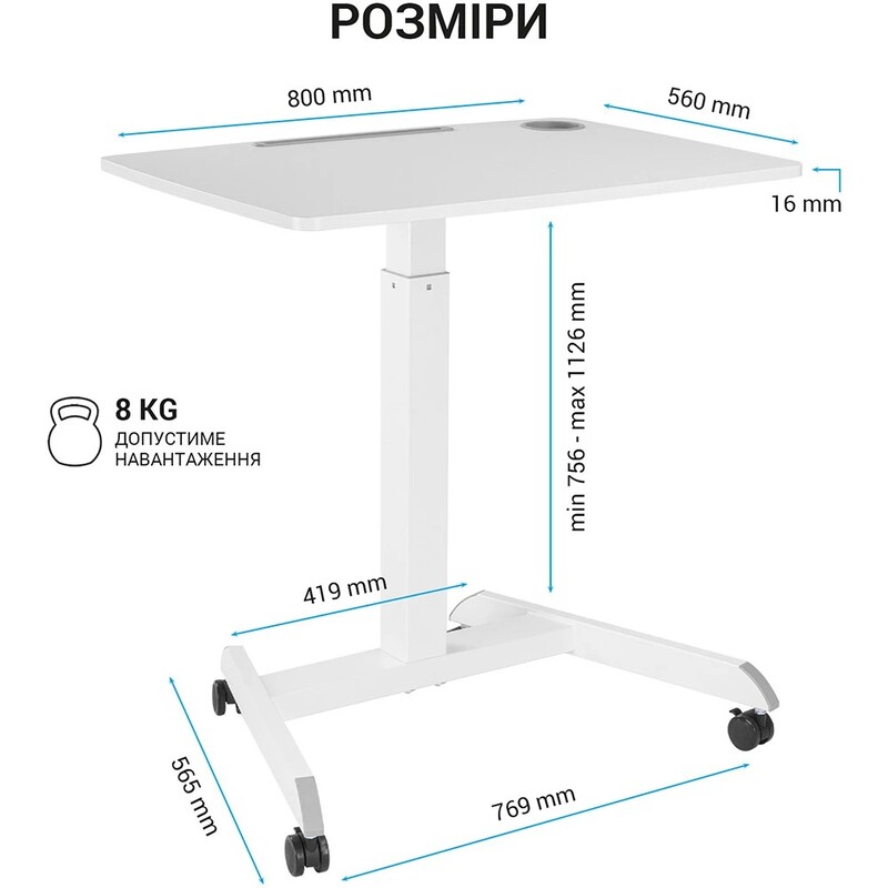 Комп`ютерний стіл Officepro ODM380W