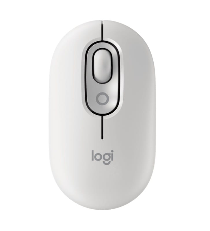 Мышь беспроводная Logitech Pop Mouse with Emoji Off-White (910-007411)