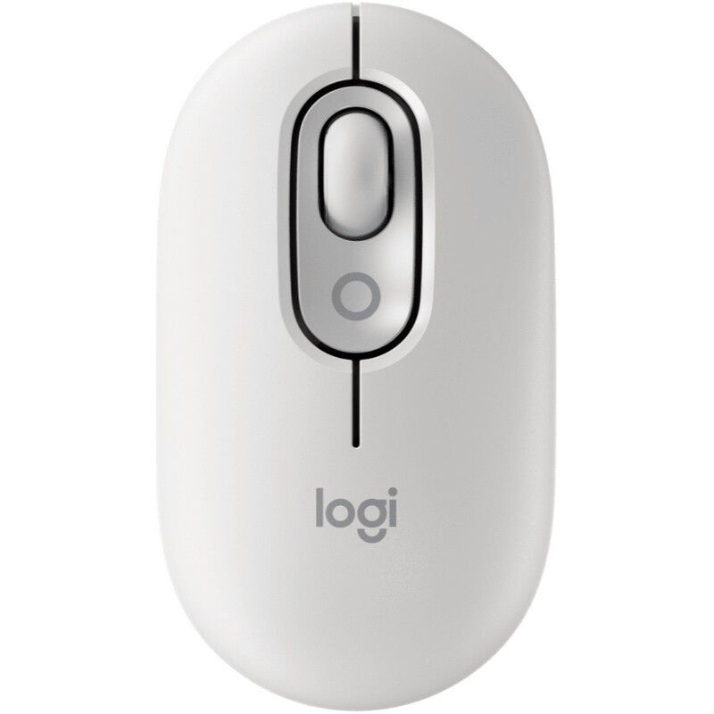 Миша бездротова Logitech Pop Mouse with Emoji Off-White (910-007411)