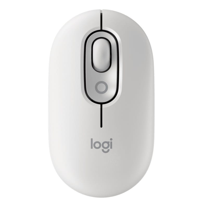 Мышь беспроводная Logitech Pop Mouse with Emoji Off-White (910-007411)
