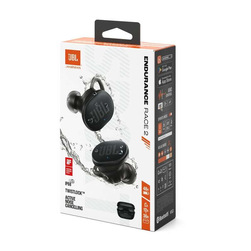 Bluetooth-гарнитура JBL Endurance Race 2 Black (JBLENDURACE2BLK)