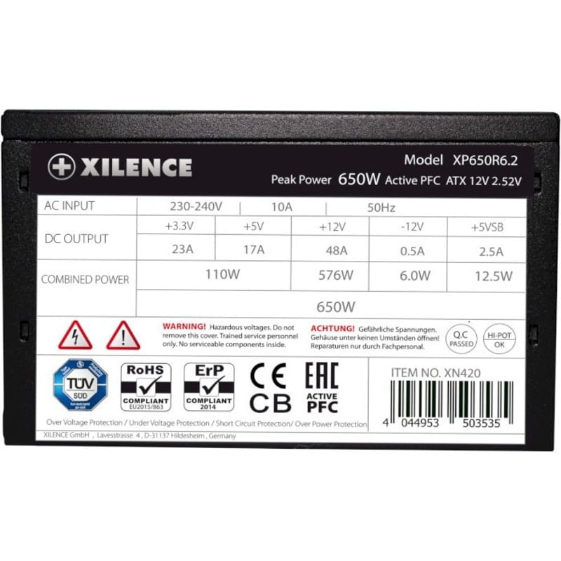 Блок живлення Xilence Performance C+ (XP650R6.2) 650W_Bulk