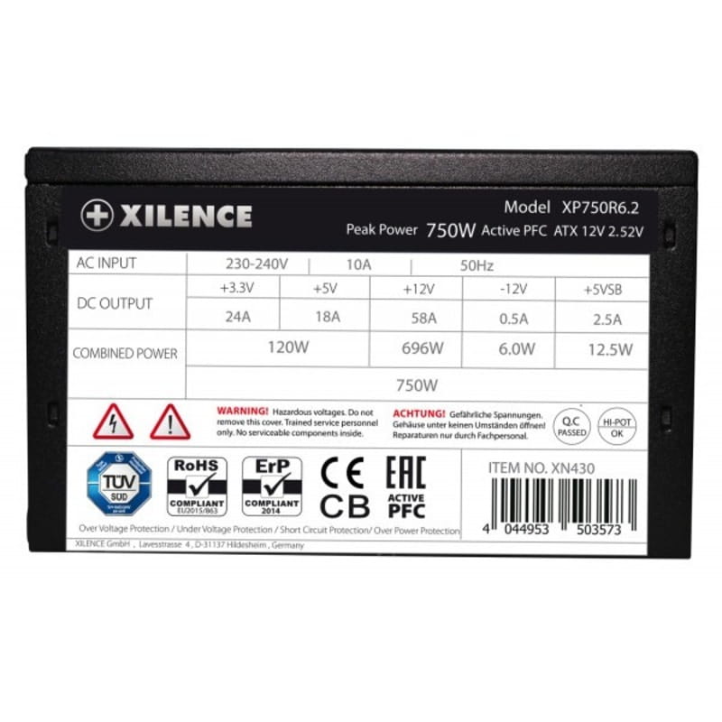 Блок питания Xilence Performance C+ (XP750R6.2) 750W_Bulk