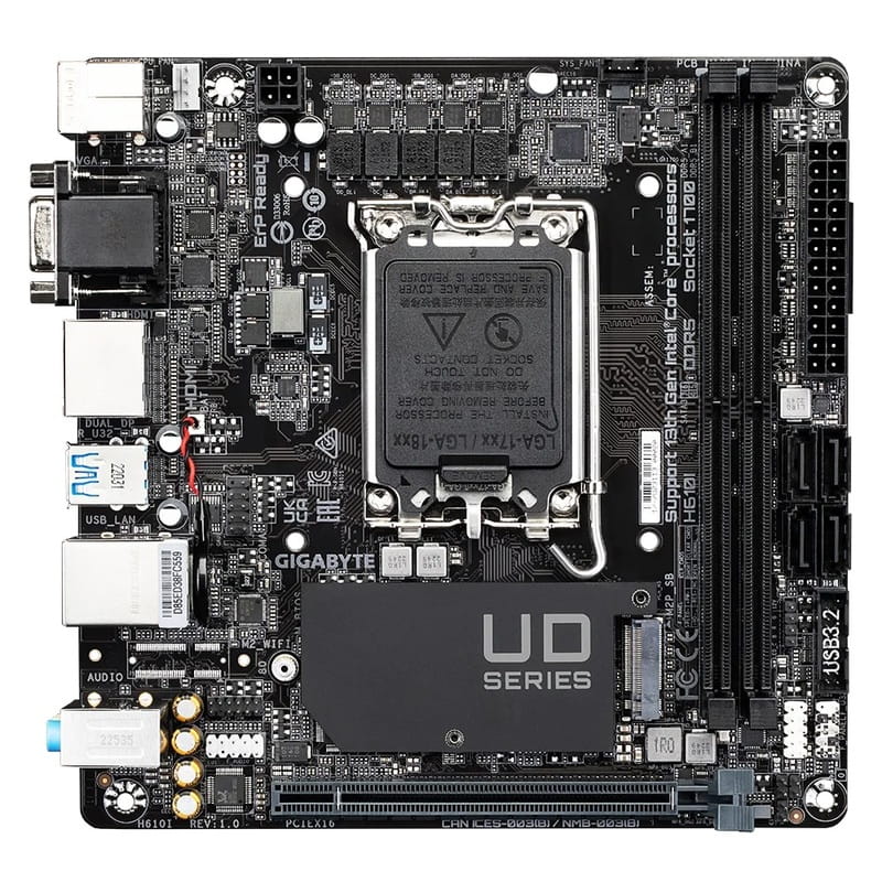 Материнская плата Gigabyte H610I Socket 1700