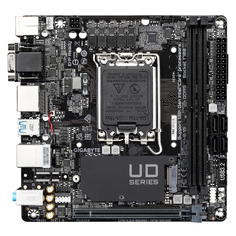 Материнська плата Gigabyte H610I Socket 1700