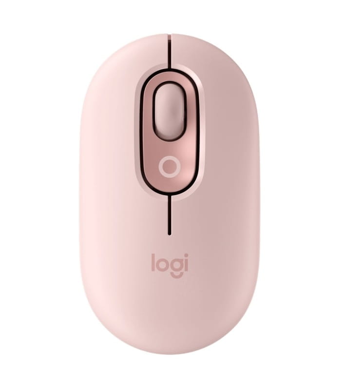 Мышь беспроводная Logitech Pop Mouse with Emoji Rose (910-007413)